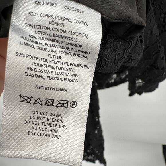 ANTHROPOLOGIE x MARE MARE NWT Black Lace Strapless Blouse // S - Picture 9 of 13